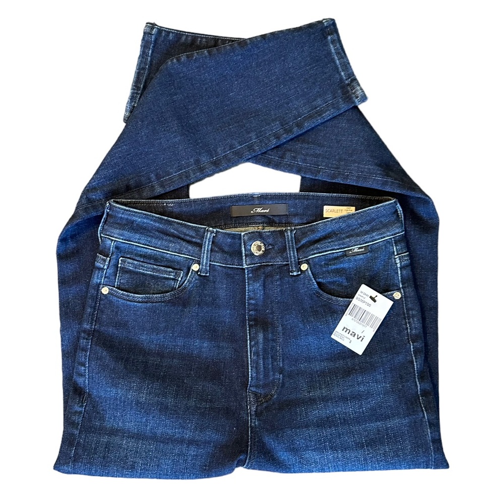 NEW MAVI Jeans SCARLETT High Rise Super Skinny NWT HIGHEND 4 / 27 X 29 Dark Wash
